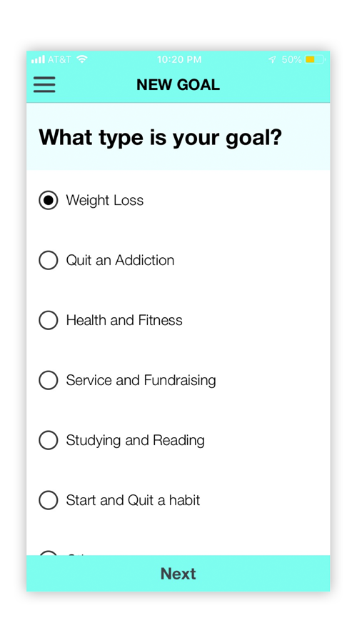 CHeerMeOn -  Goal Tracking App screenshot 2